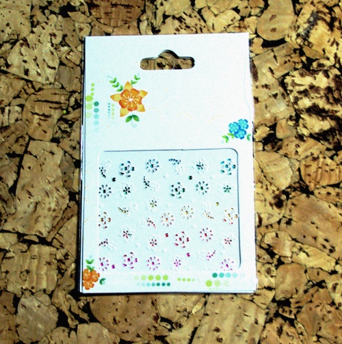 3D Design Tip Nail Art Sticker Decal Manicure Mix Color Self-adhesive Flower Decal Decoration set - 28