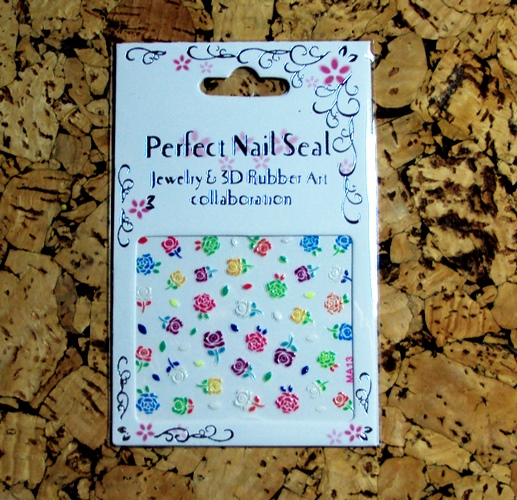 3D Design Tip Nail Art Sticker Decal Manicure Mix Color Self-adhesive Flower Decal Decoration set - 3
