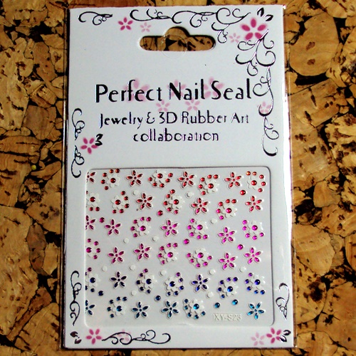 3D Design Tip Nail Art Sticker Decal Manicure Mix Color Self-adhesive Flower Decal Decoration set - 22