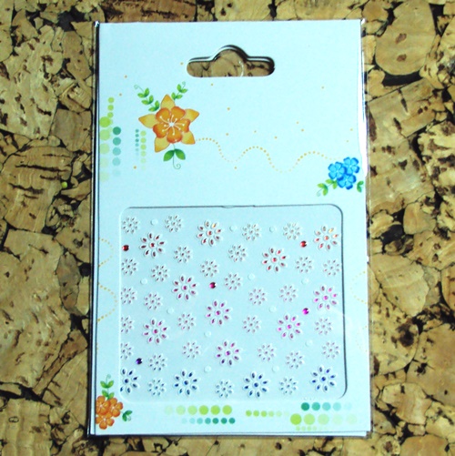 3D Design Tip Nail Art Sticker Decal Manicure Mix Color Self-adhesive Flower Decal Decoration set - 24