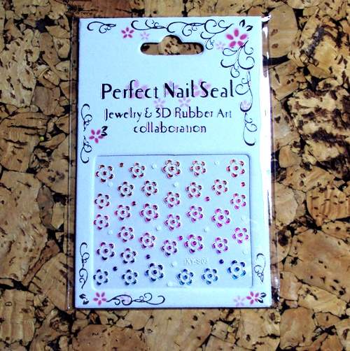 3D Design Tip Nail Art Sticker Decal Manicure Mix Color Self-adhesive Flower Decal Decoration set - 23
