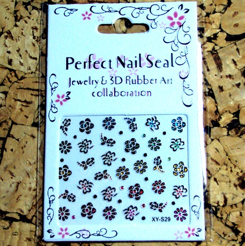 3D Design Tip Nail Art Sticker Decal Manicure Mix Color Self-adhesive Flower Decal Decoration set - 18