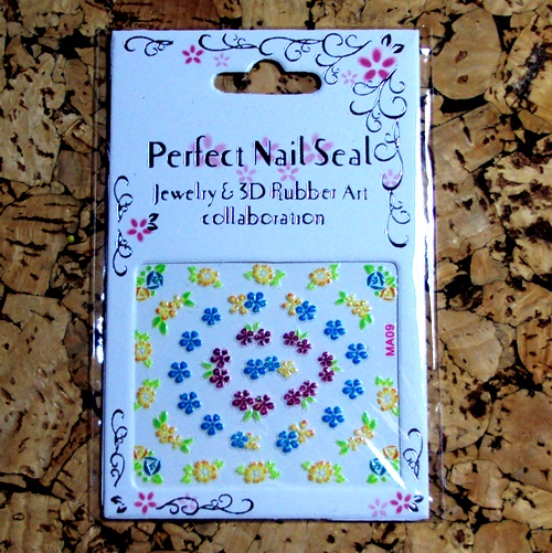 3D Design Tip Nail Art Sticker Decal Manicure Mix Color Self-adhesive Flower Decal Decoration set - 29