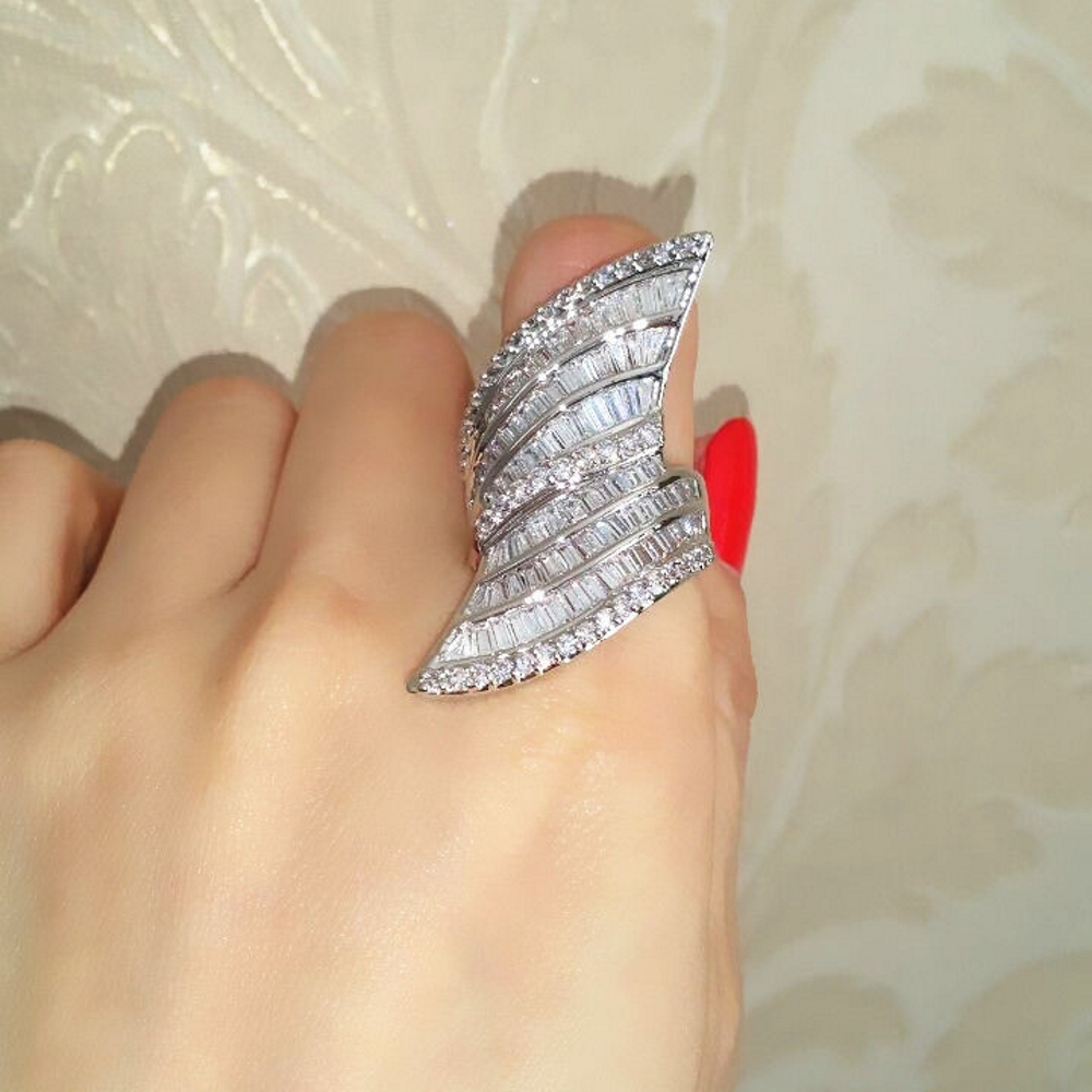 Silversmycken filled ring Vit Topas - 2