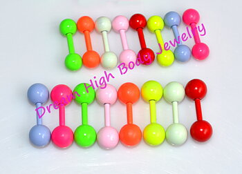 Barbells & Piercing NEON 16G