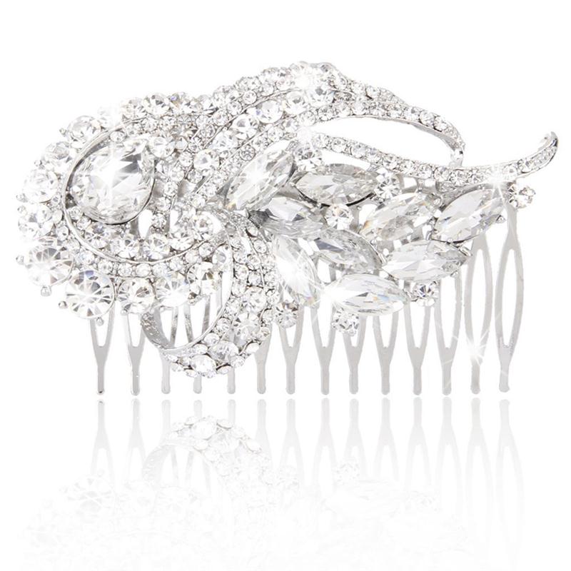 Bridesmaid Bridal Crystal Imitation Hair Comb Hairpins - 5