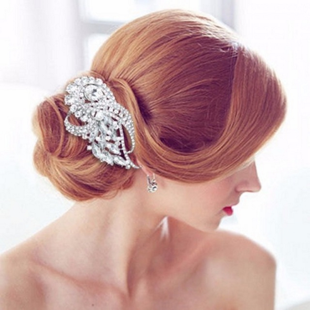 Bridesmaid Bridal Crystal Imitation Hair Comb Hairpins