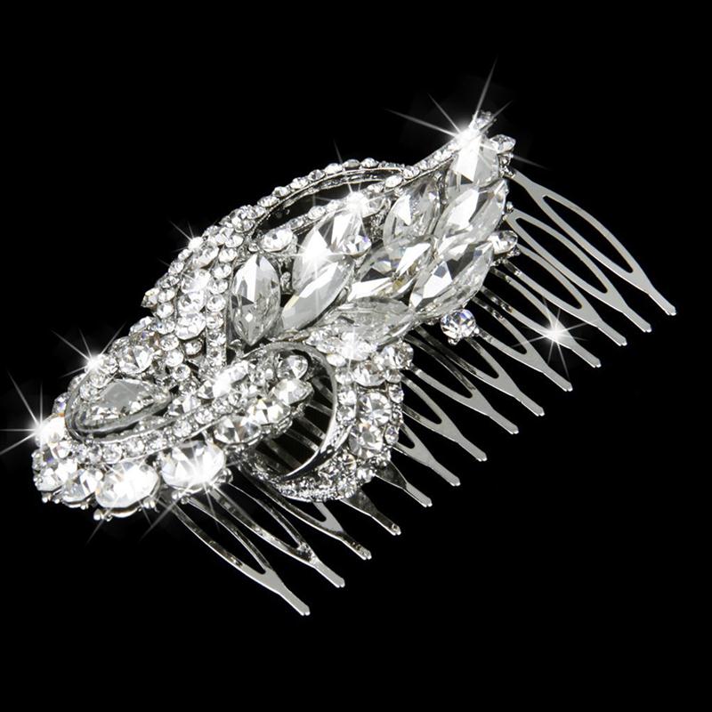 Bridesmaid Bridal Crystal Imitation Hair Comb Hairpins - 7