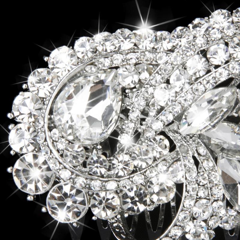 Bridesmaid Bridal Crystal Imitation Hair Comb Hairpins - 6