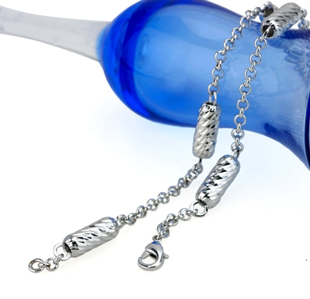 18K White Gold Filled chain - 2