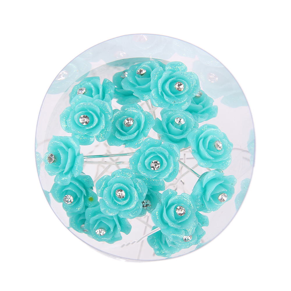 Hårnålar Bröllop ros blomma 10ST PACK - 7