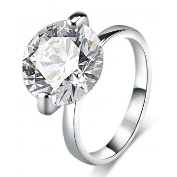 18K Vitguld Guldfyllda Guld Filled gulddoublé Ring CZ