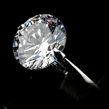 18K Vitguld Guldfyllda Guld Filled gulddoublé Ring CZ - 4