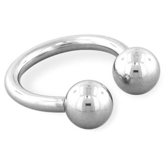 Läpp Ringar 14 Gauge cirkulär Barbell med Boll Blandade storlekar
