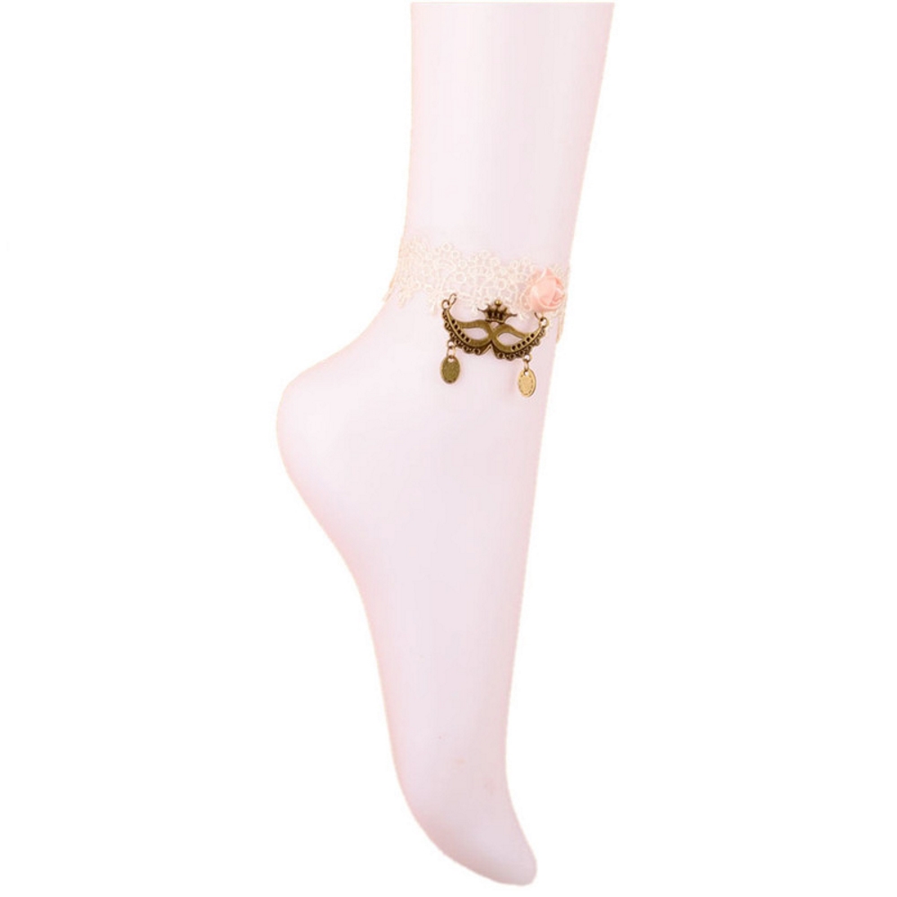 Gothic lace retro Anklet  - 4