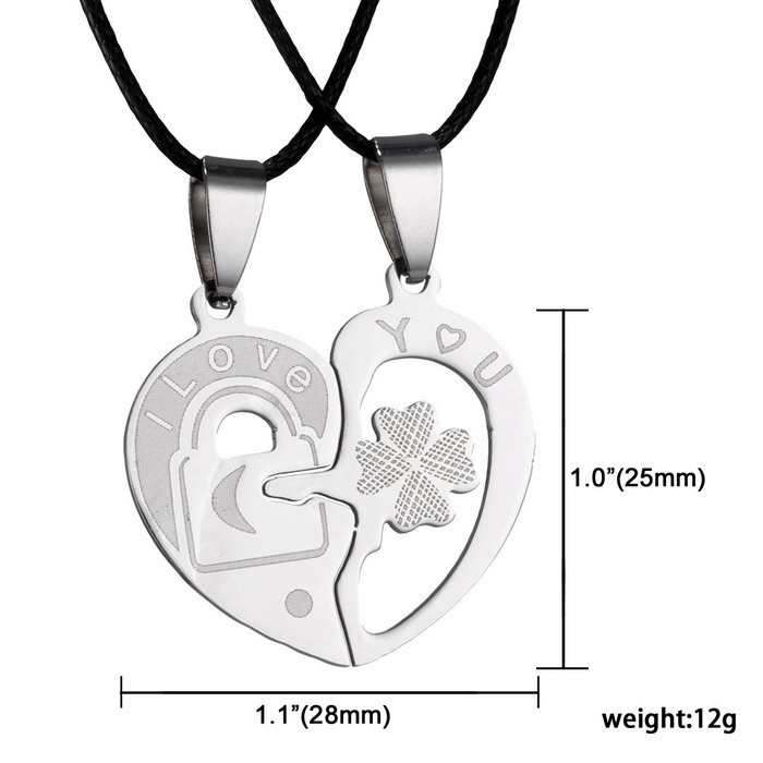 Stainless steel necklace Pendant Set - 2
