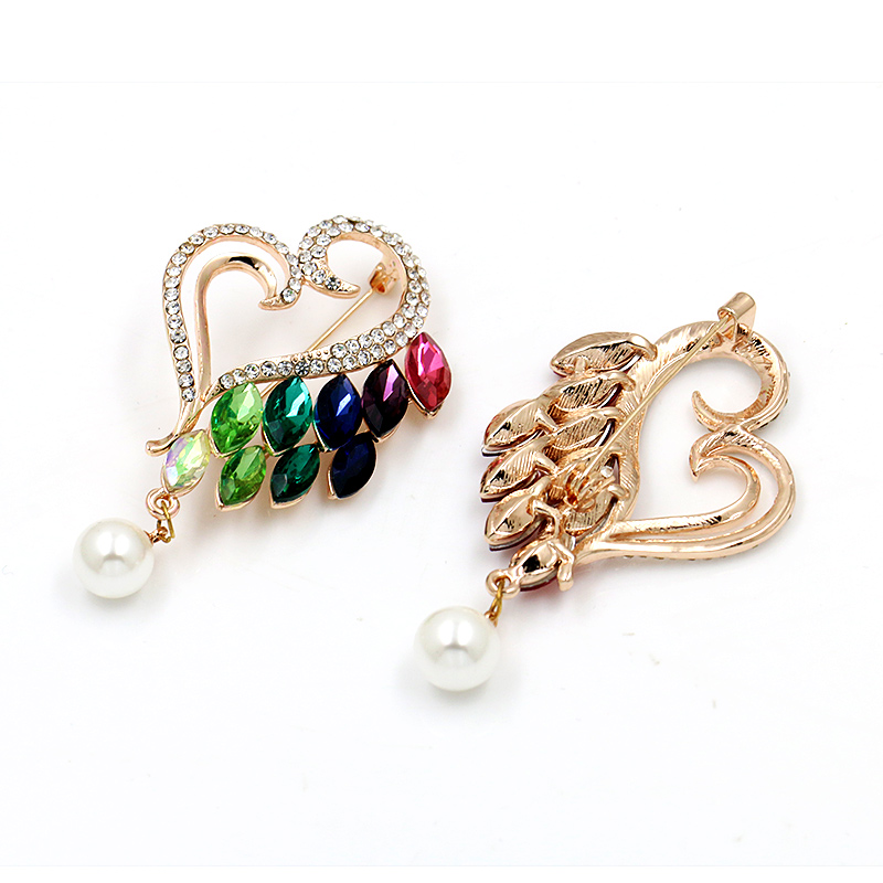 Brooch Crystal Heart  - 3