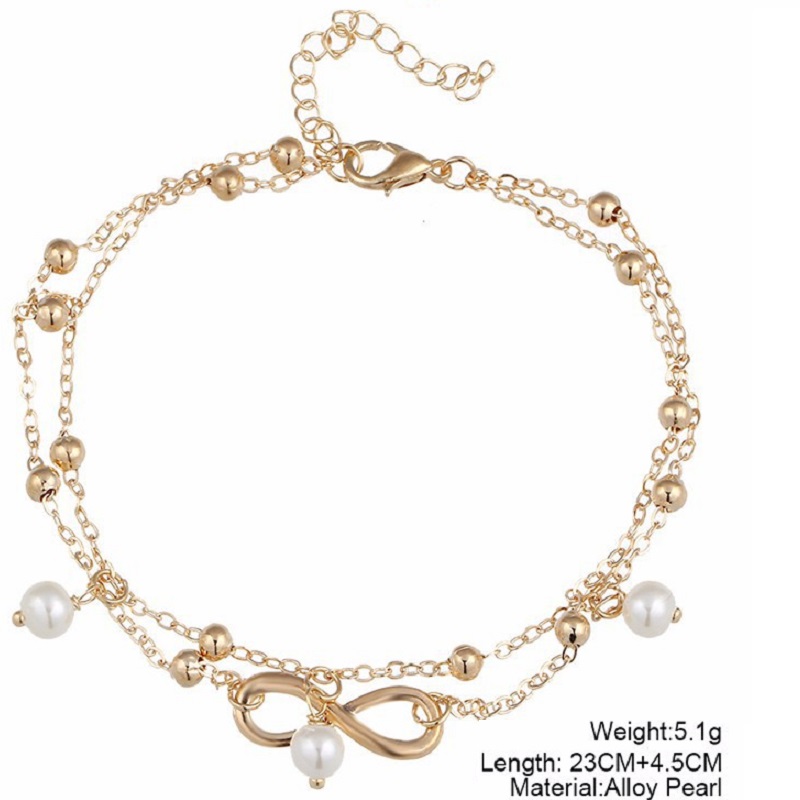 Foot Chain Anklet Ankle Bracelet  Infinity  - 4