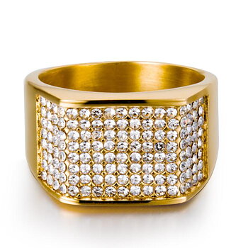 Guldpläterad RING Cubic Zirconia