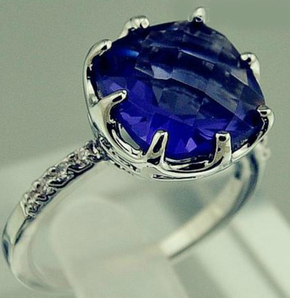 10K Vitguld Guldfyllda Filled gulddoublé Ring CZ