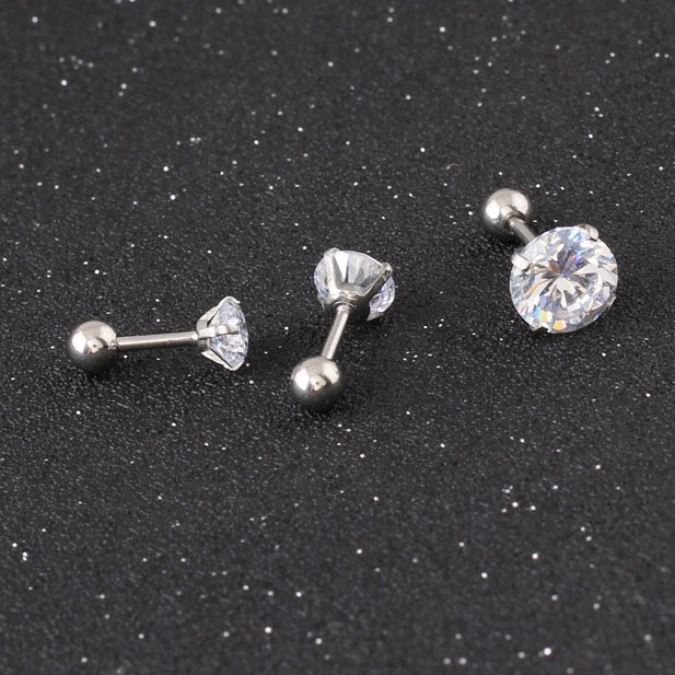 Helix Tragus Piercing 1 ST runda, stjärna, hjärta, fyrkant, triangel - 5