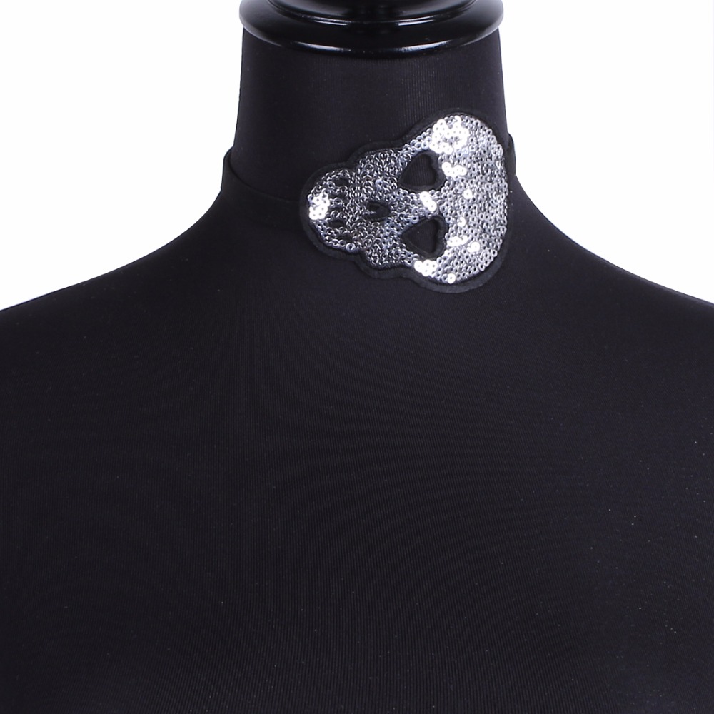 Halsband choker Skalle - 4
