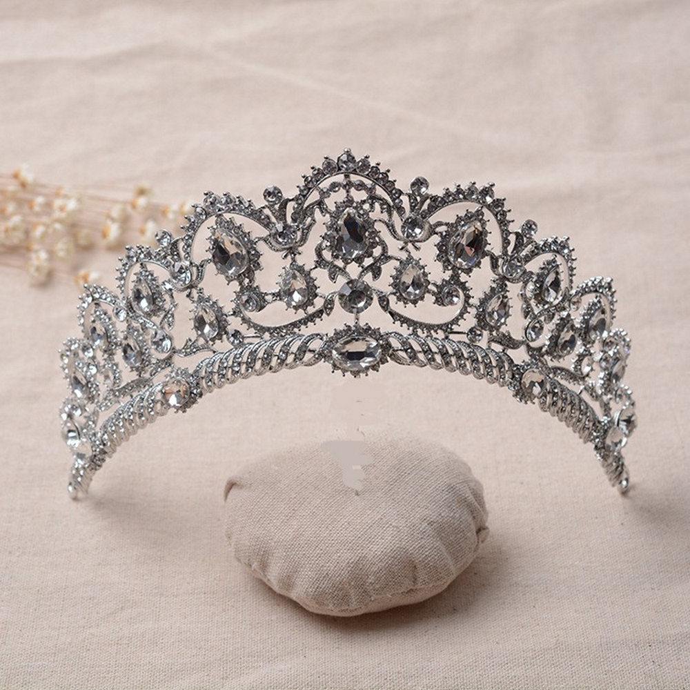 Crystal wedding hair crownl hair accessories handmade - 4