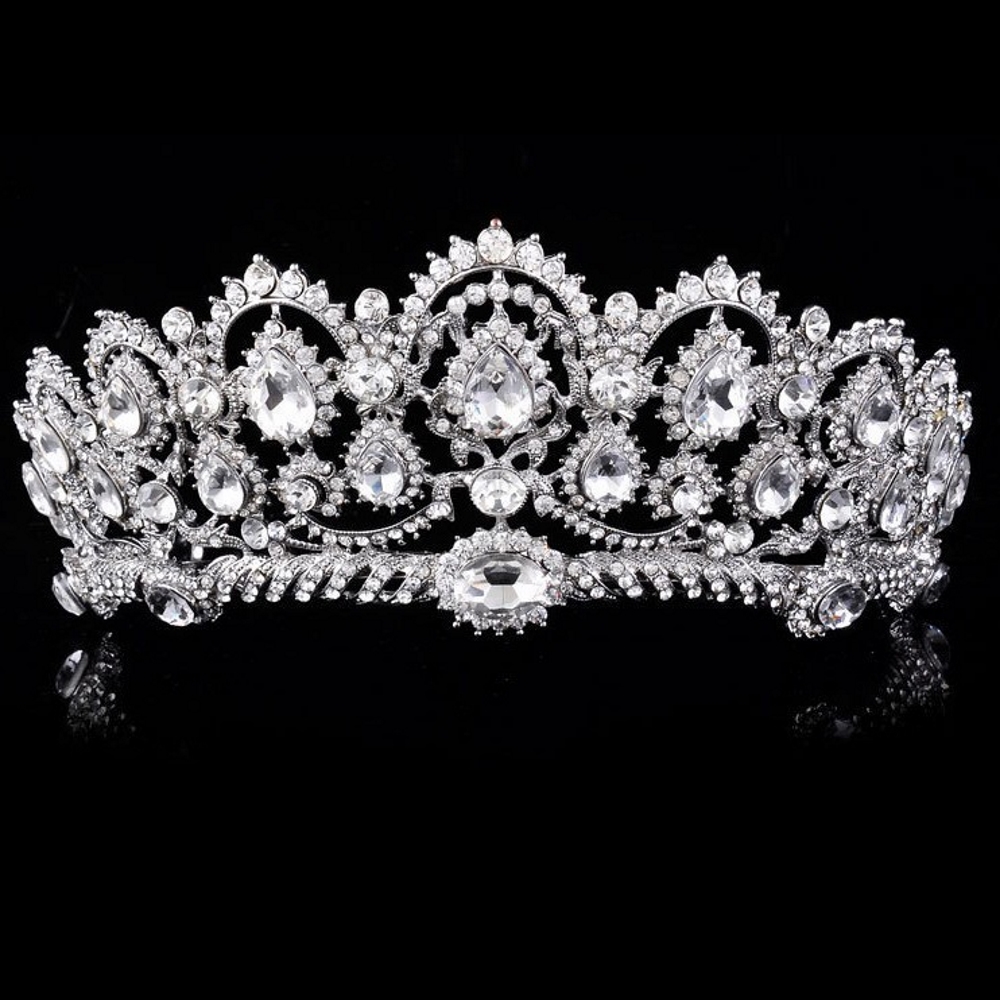 Crystal wedding hair crownl hair accessories handmade - 2
