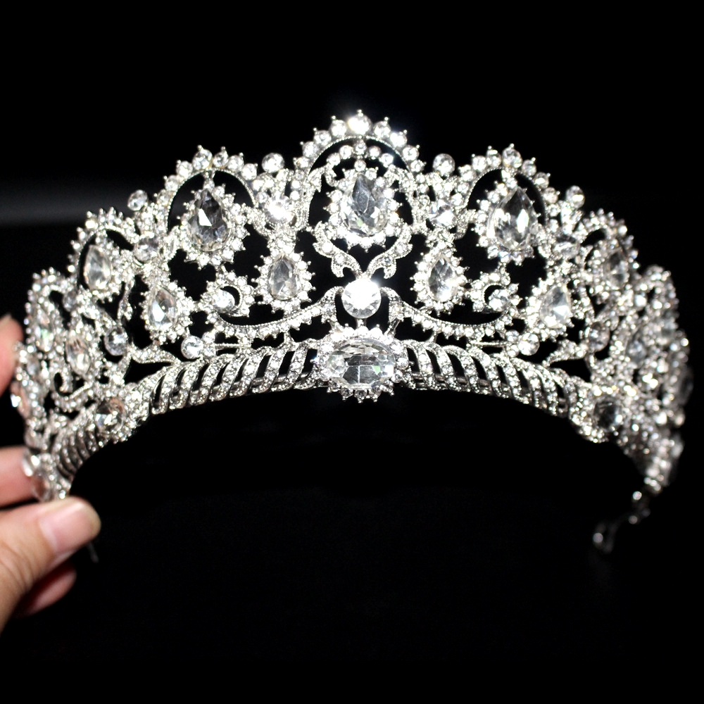 Crystal wedding hair crownl hair accessories handmade - 5