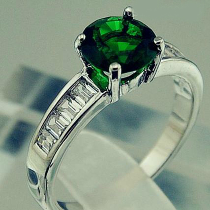 10K Vitguld Guldfyllda Filled gulddoublé Ring CZ