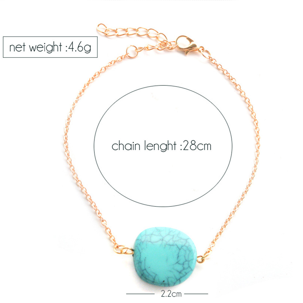 Foot Chain Anklet Ankle Bracelet  Turquoise - 5