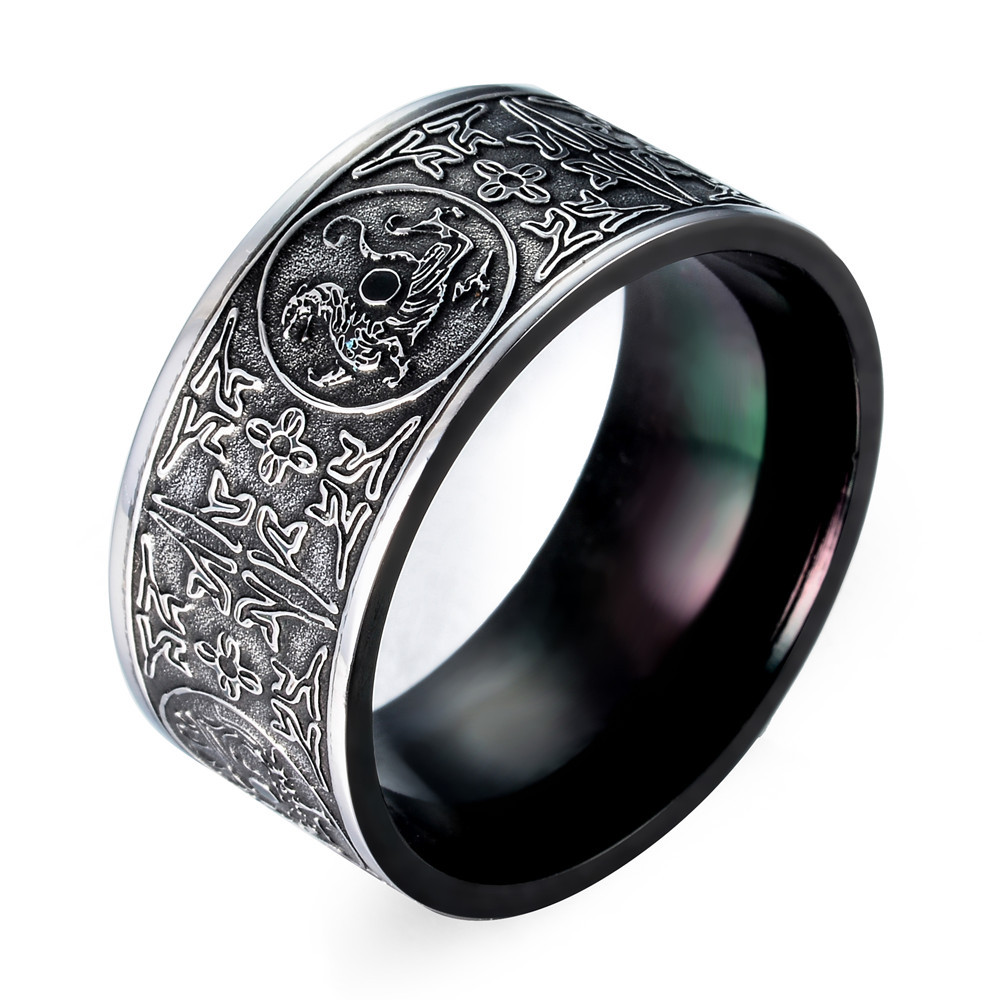 Titan stål ring - 2