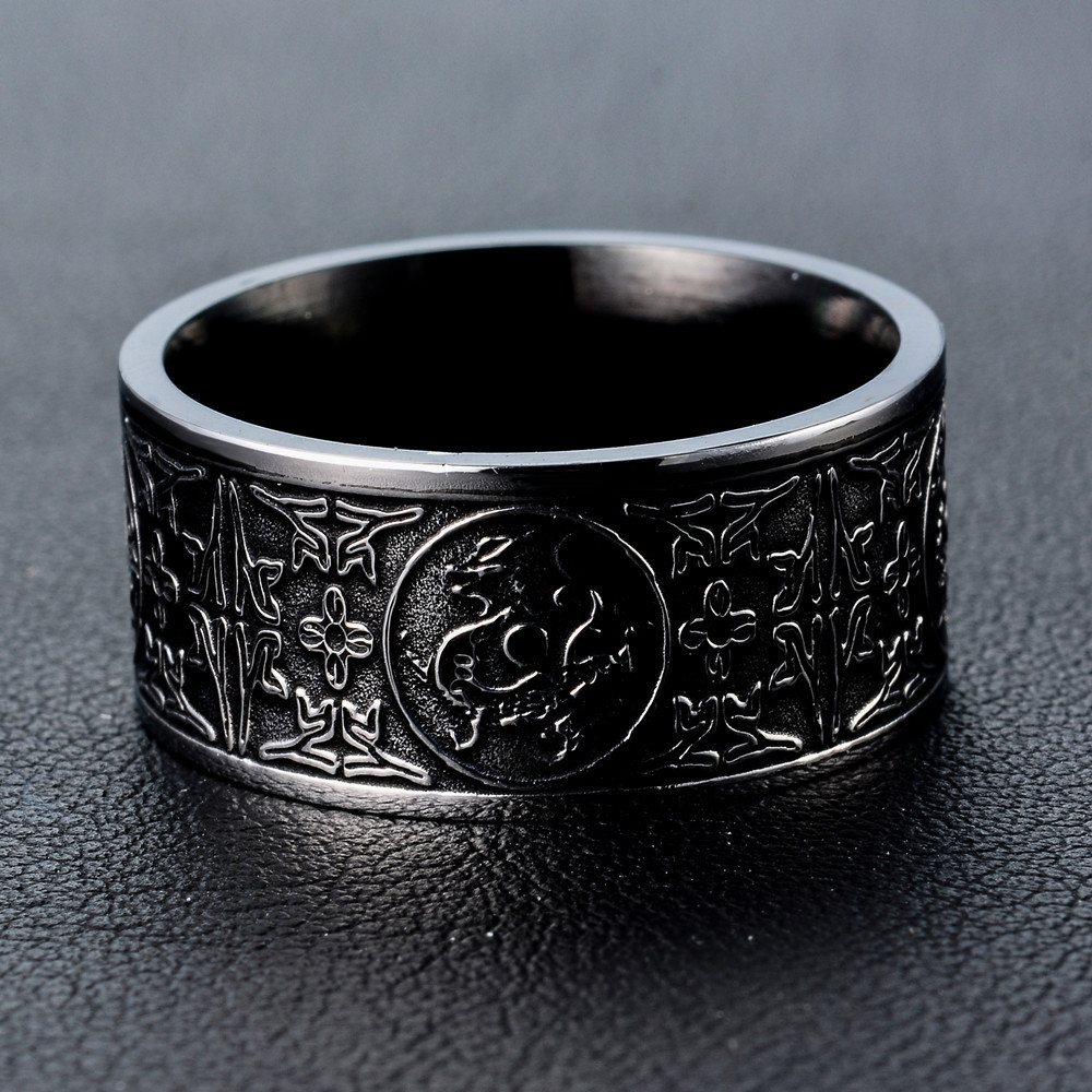 Titan stål ring - 3