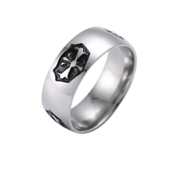 Rostfritt stål ring 8mm