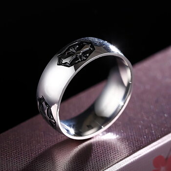 Rostfritt stål ring 8mm