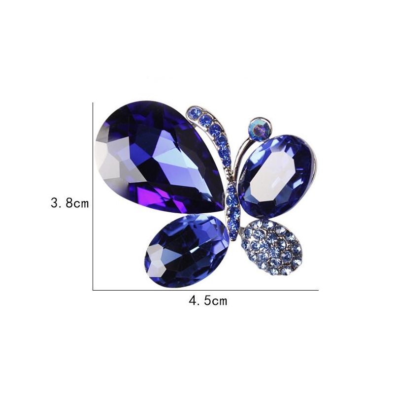 Brooch Crystal Butterfly  - 4