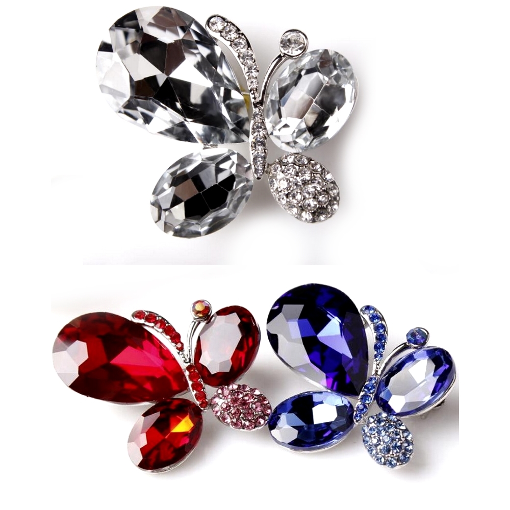 Brooch Crystal Butterfly 
