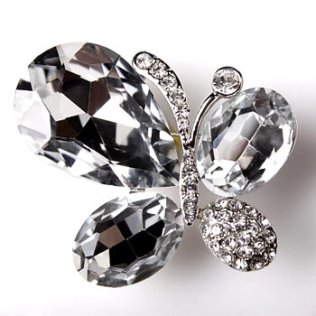 Brooch Crystal Butterfly 