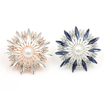 Brooch Crystal Pearl 