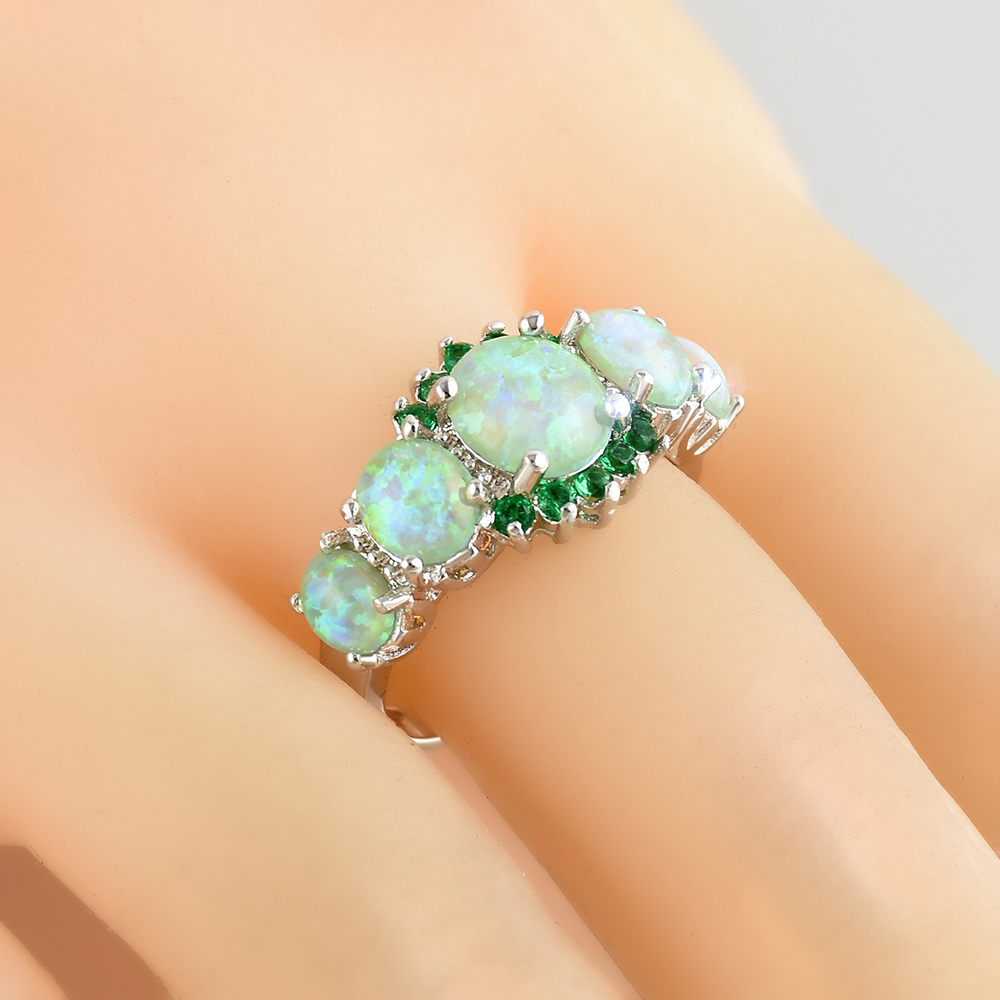 Silversmycken filled ring Opal - 5