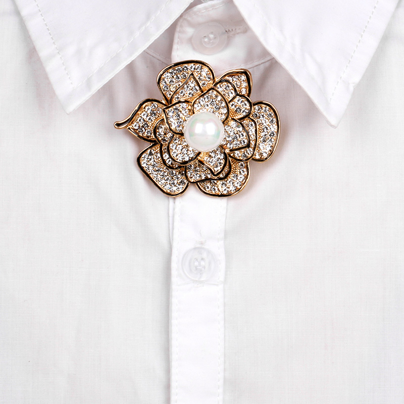 Brooch Crystal FLOWER - 3