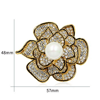 Brooch Crystal FLOWER