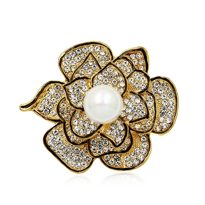 Brooch Crystal FLOWER