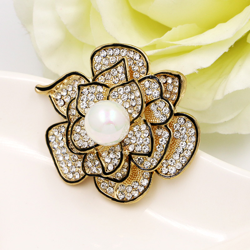 Brooch Crystal FLOWER - 4