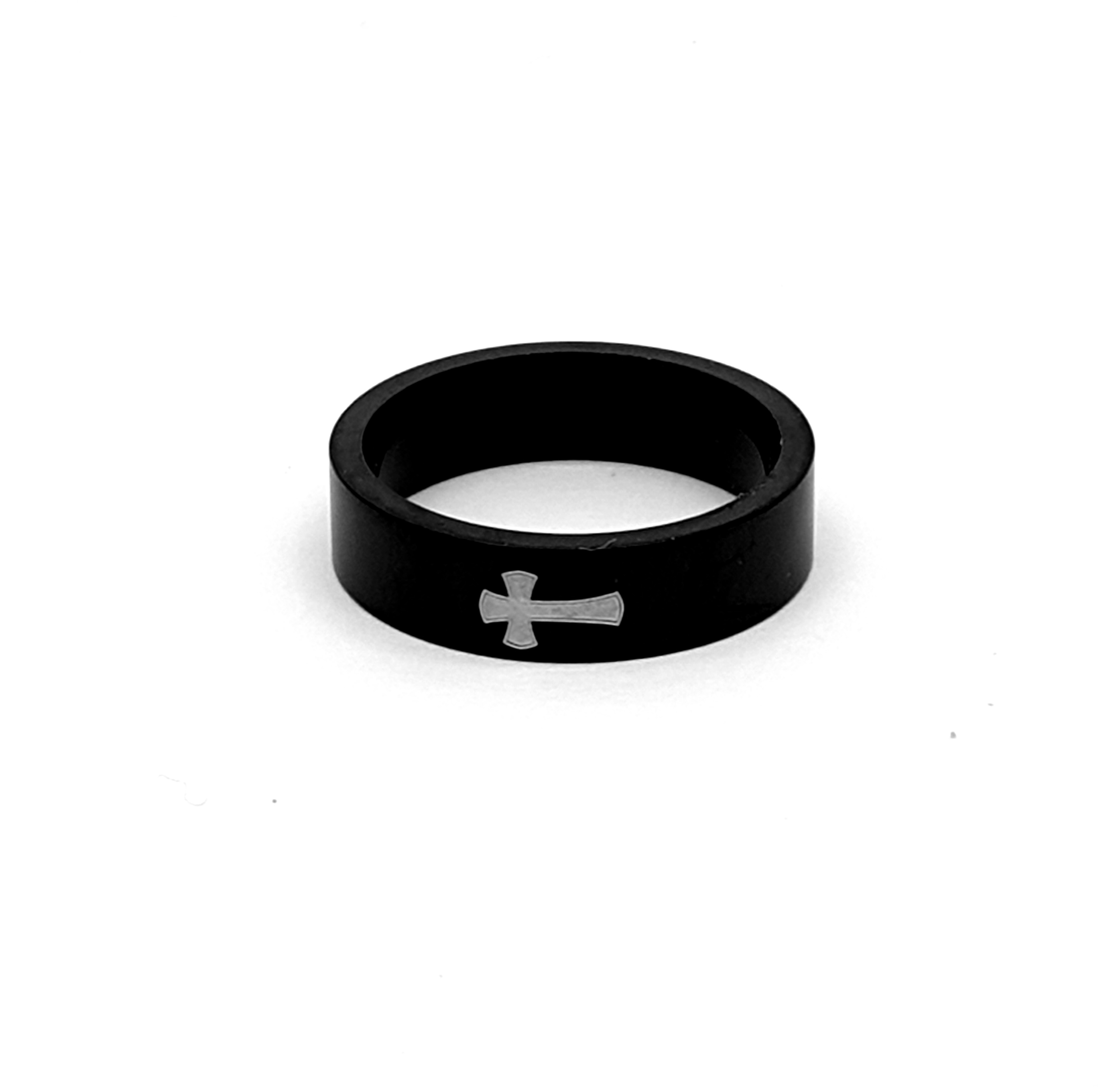 Rostfritt stål ring 6mm svart - 3