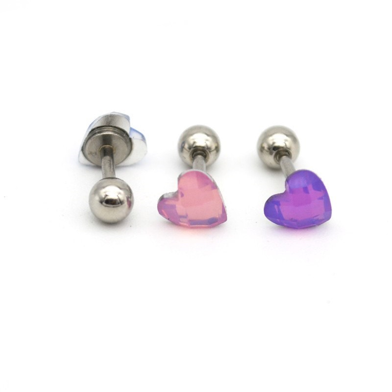 Helix Tragus Piercing  1 ST hjärta - 7
