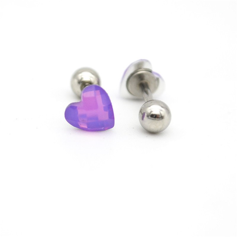 Helix Tragus Piercing  1 ST hjärta - 5
