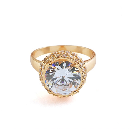 18K Gold Filled CZ RING - 3