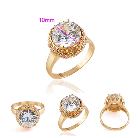18K Gold Filled CZ RING - 2