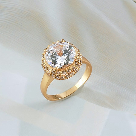 18K Gold Filled CZ RING - 4